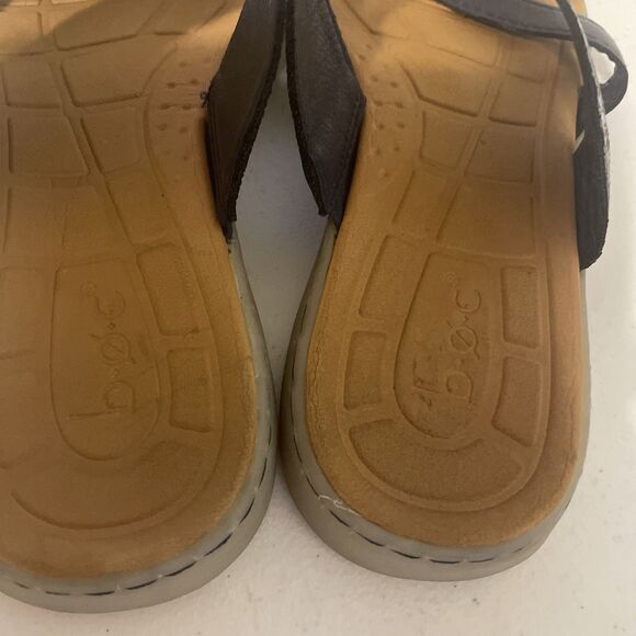 boc BORNVegan Leather Strappy Sandals Navy Blue Size 7 - Picture 3 of 14